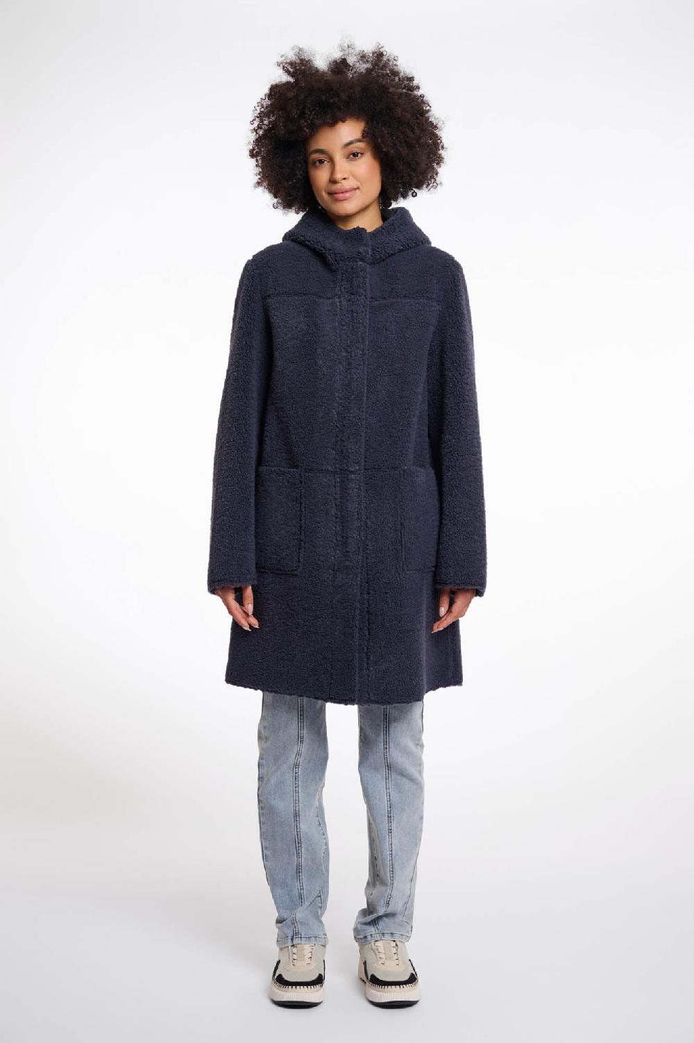 rino & pelle Alina reversible coat Night grey