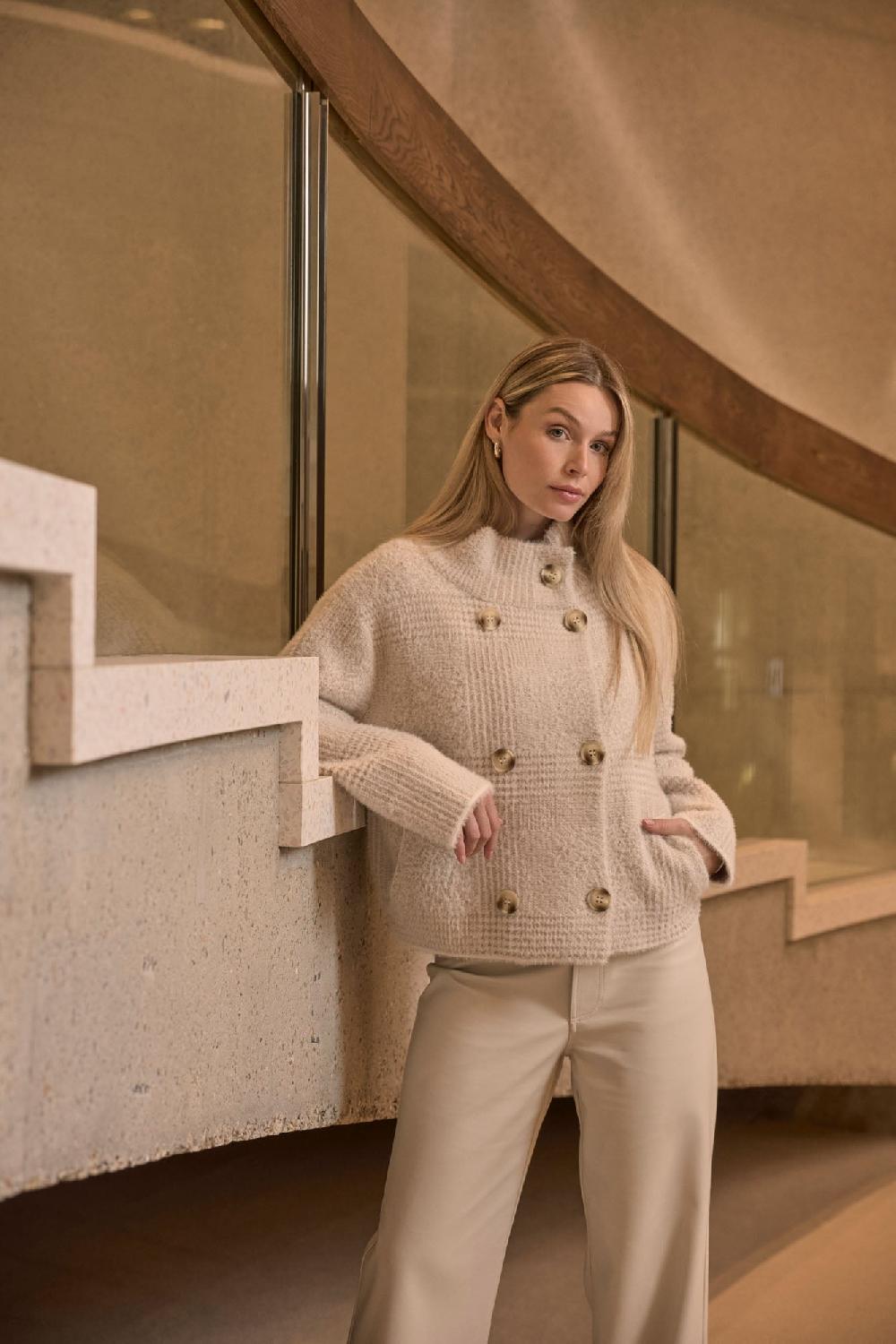 rino & pelle Beth jacket Stone check