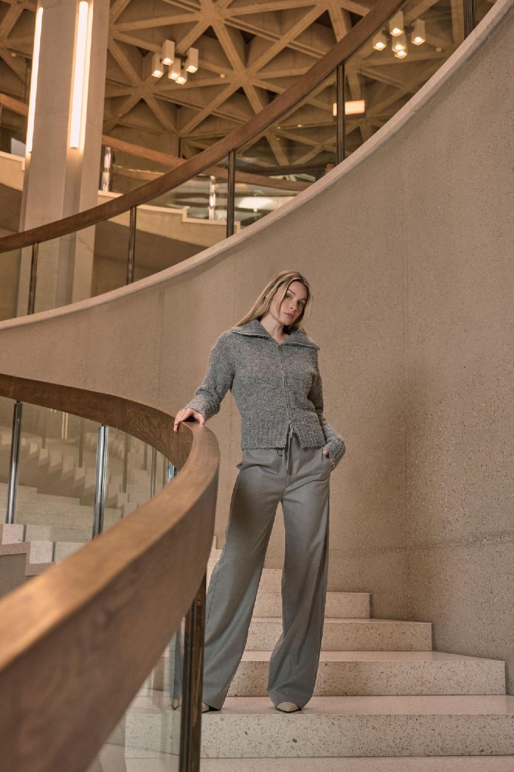 rino & pelle Boi cardigan Grey