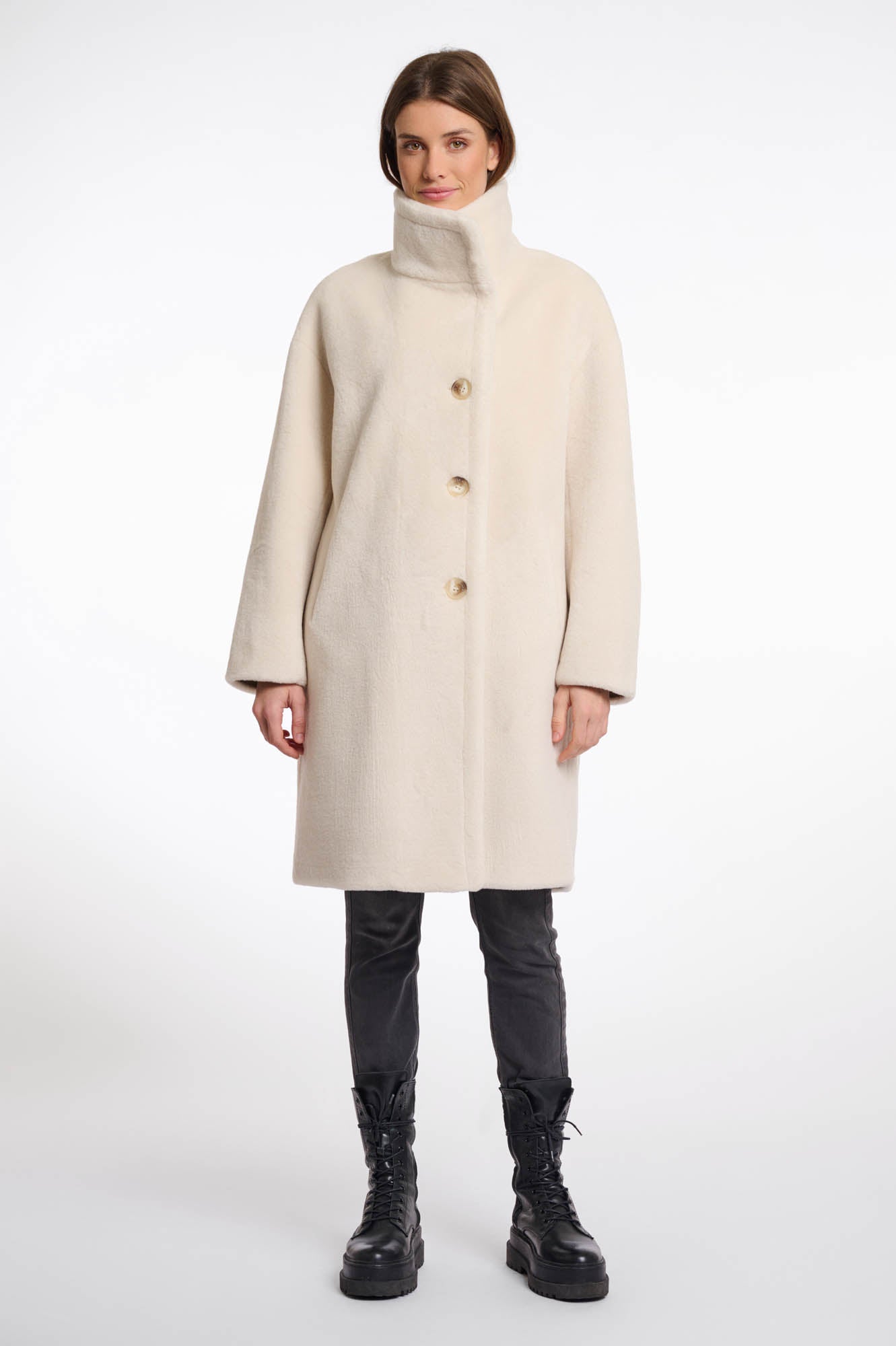 rino & pelle Cilou coat Birch