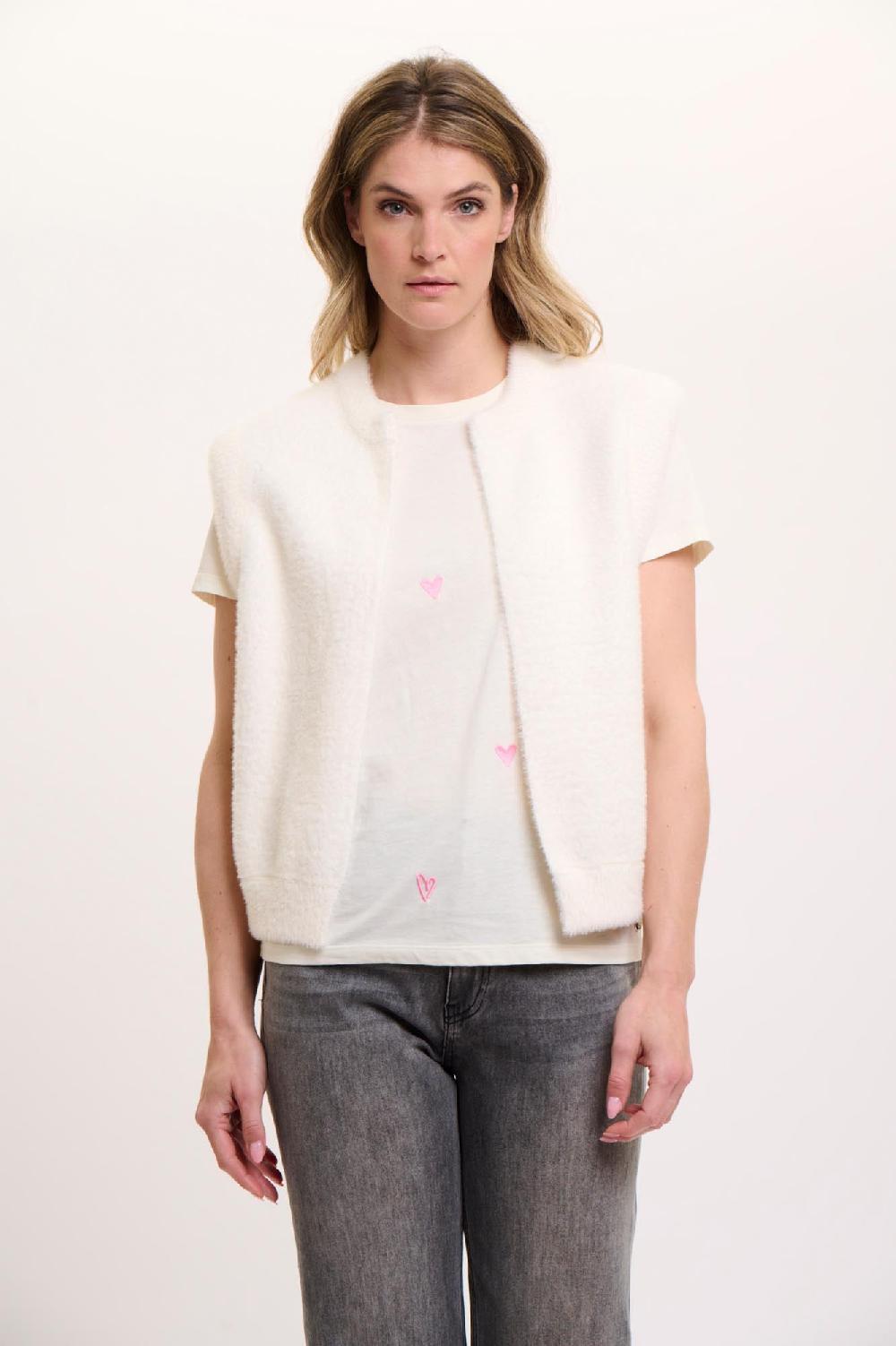 rino & pelle Elona waistcoat Snow white