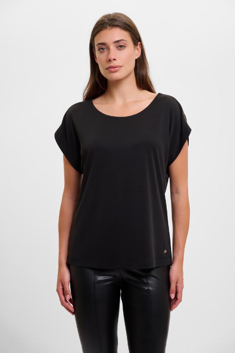 rino & pelle Faiya top Black