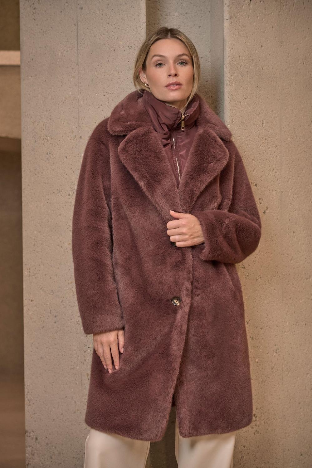 rino & pelle Geesje coat Chocolate bean