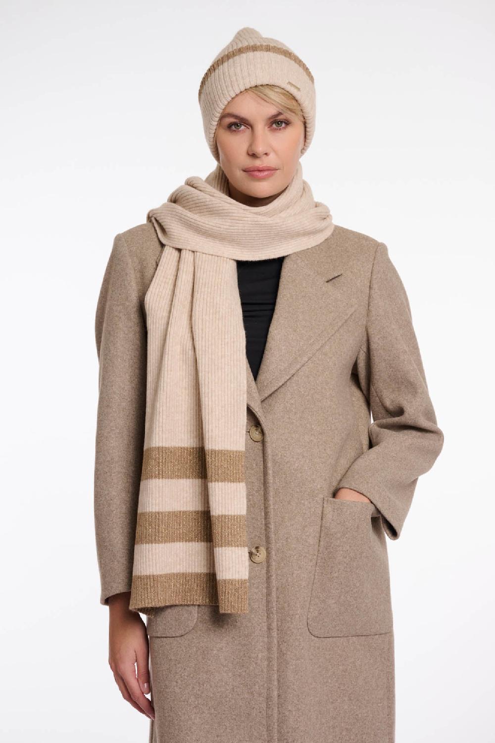 rino & pelle Hetty scarf Birch melange