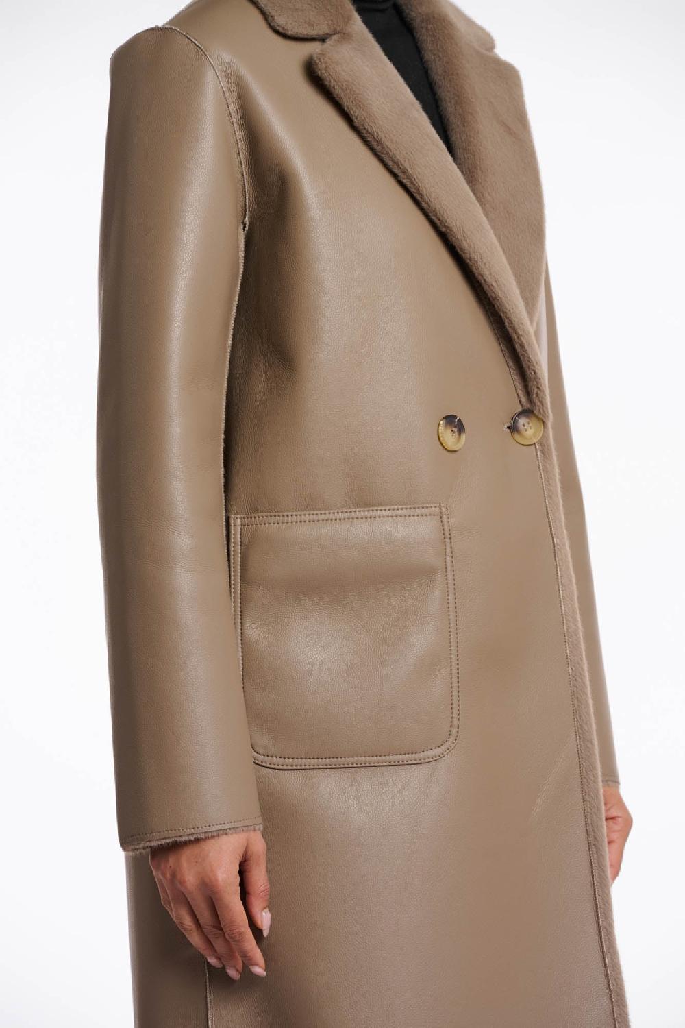 Rino & Pelle Ivon Reversible Coat Toffee