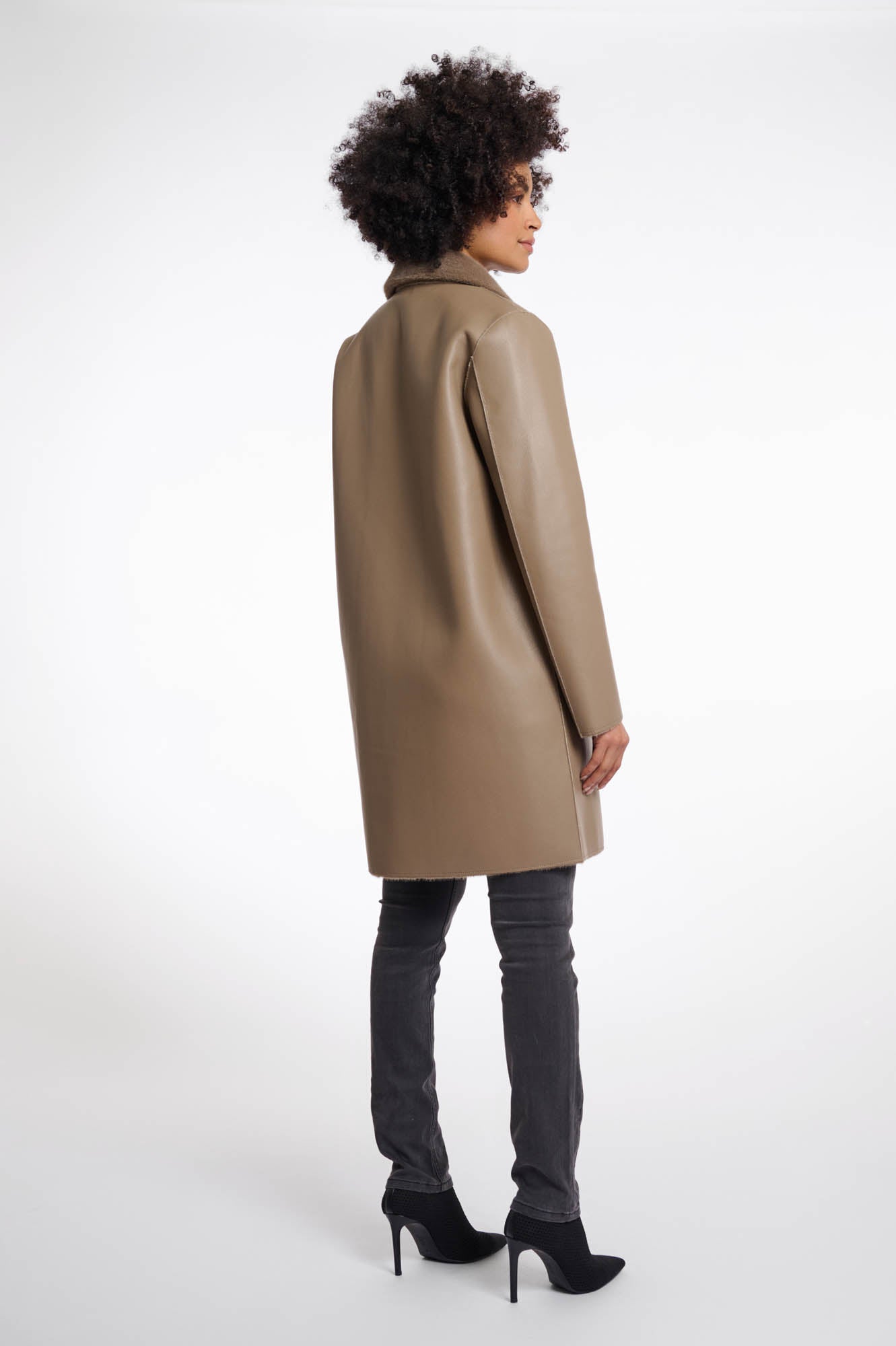 Rino & Pelle Ivon Reversible Coat Toffee