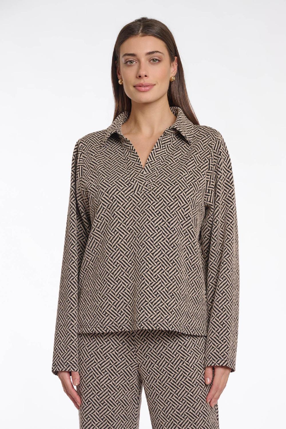 rino & pelle Janisa sweater Sand mix