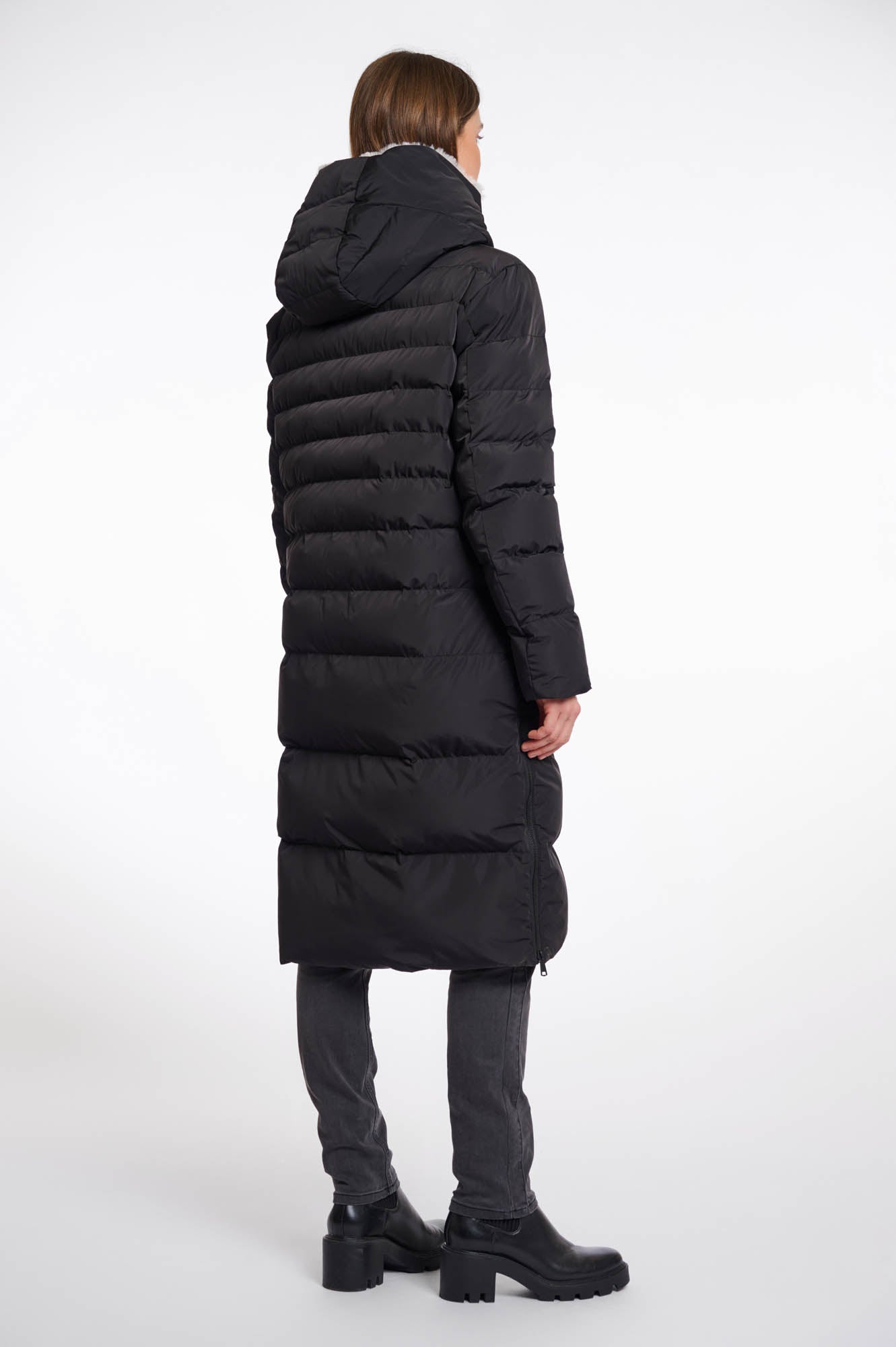 Rino & Pelle Keila Faux-fur Coat Black Stone