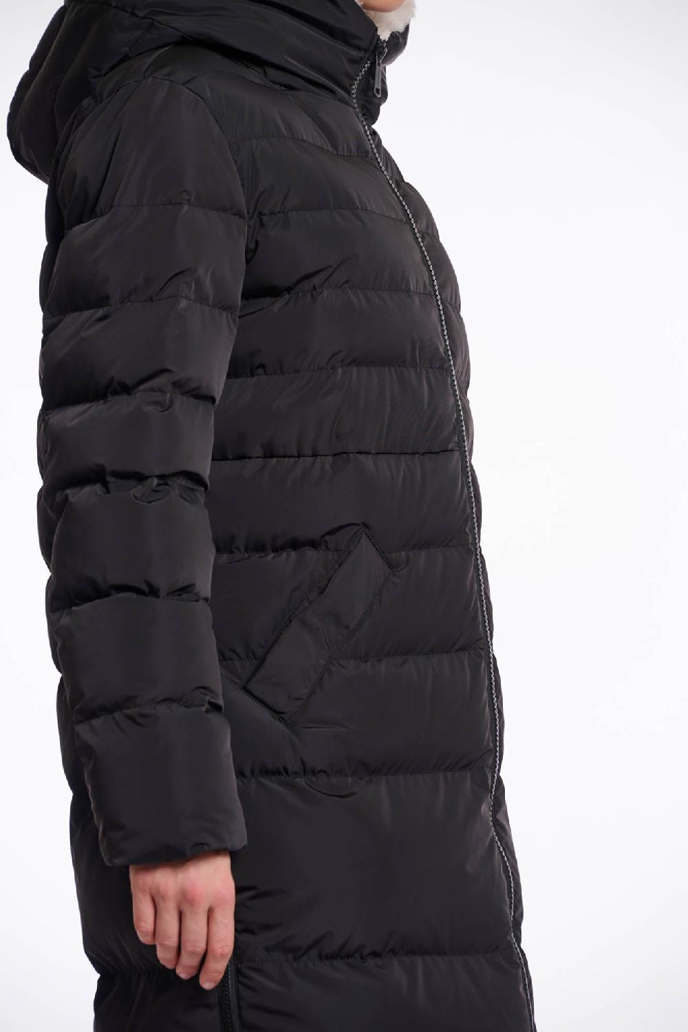 Rino & Pelle Keila Faux-fur Coat Black Stone