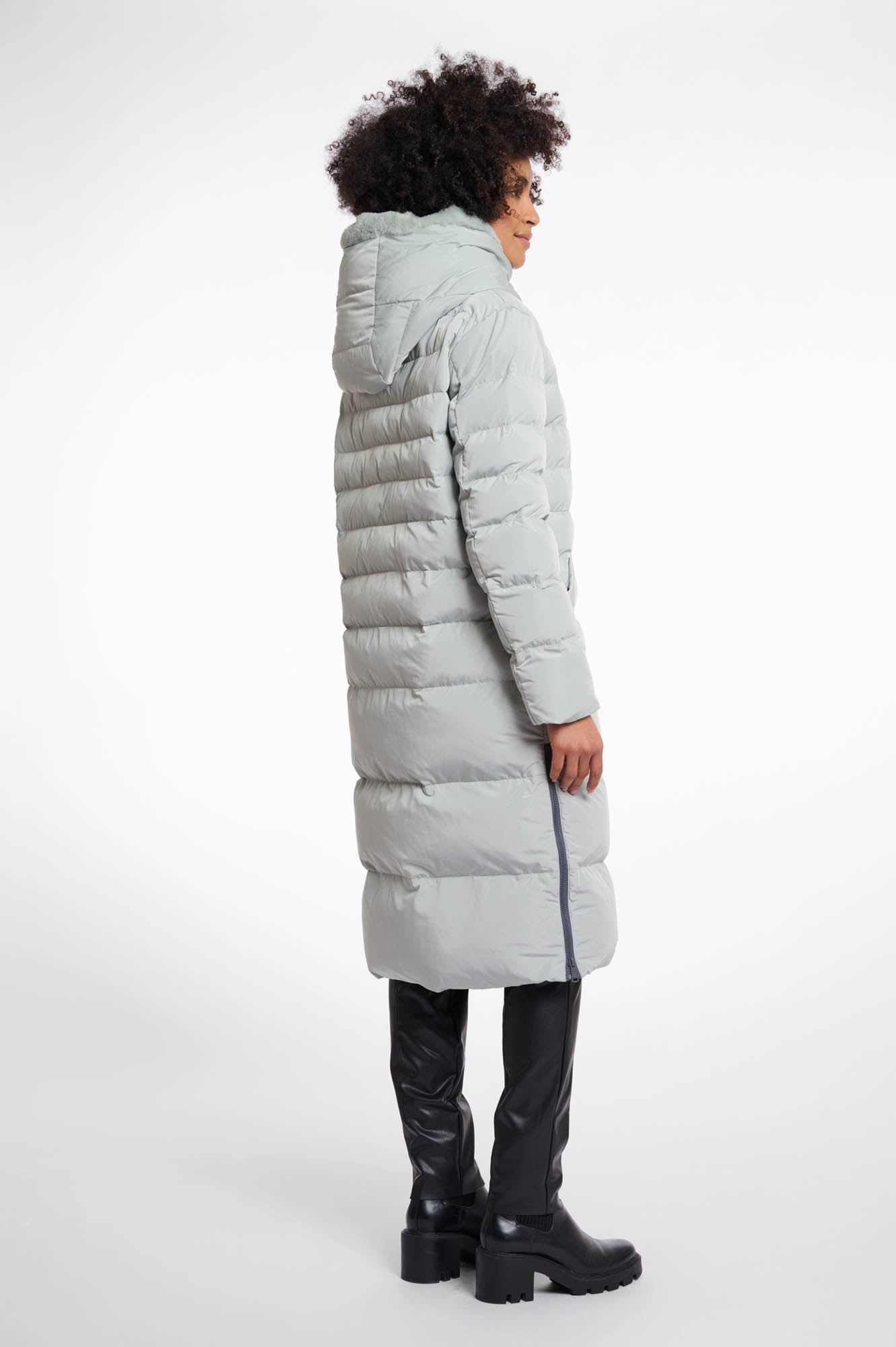 Rino & Pelle Keila Faux-fur Coat Manor Grey