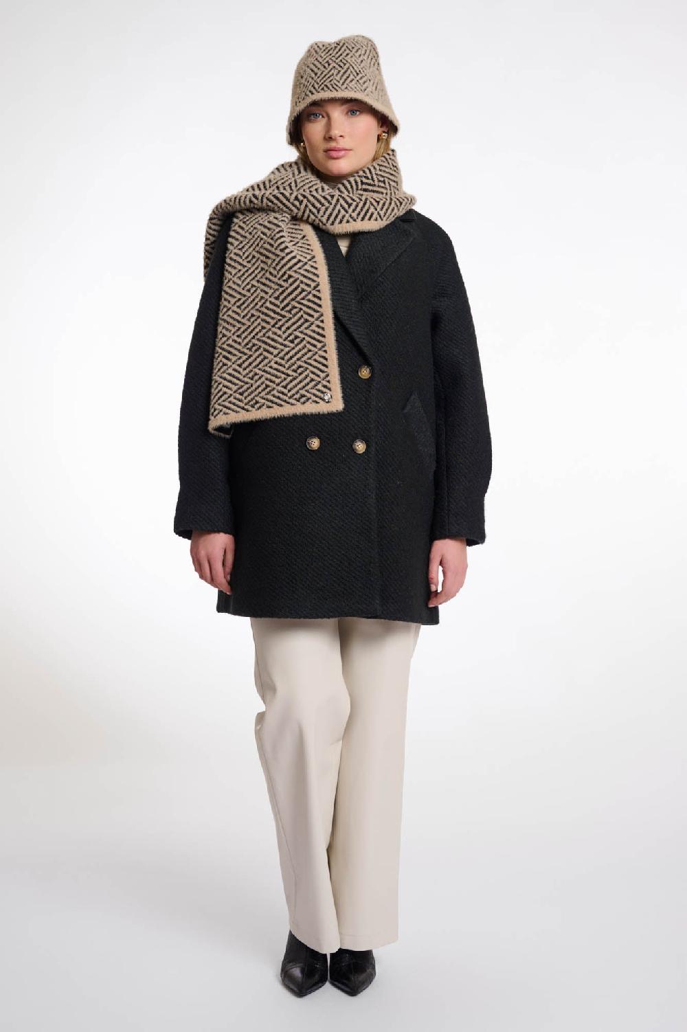 Rino & Pelle Leah Scarf Sand Graphic