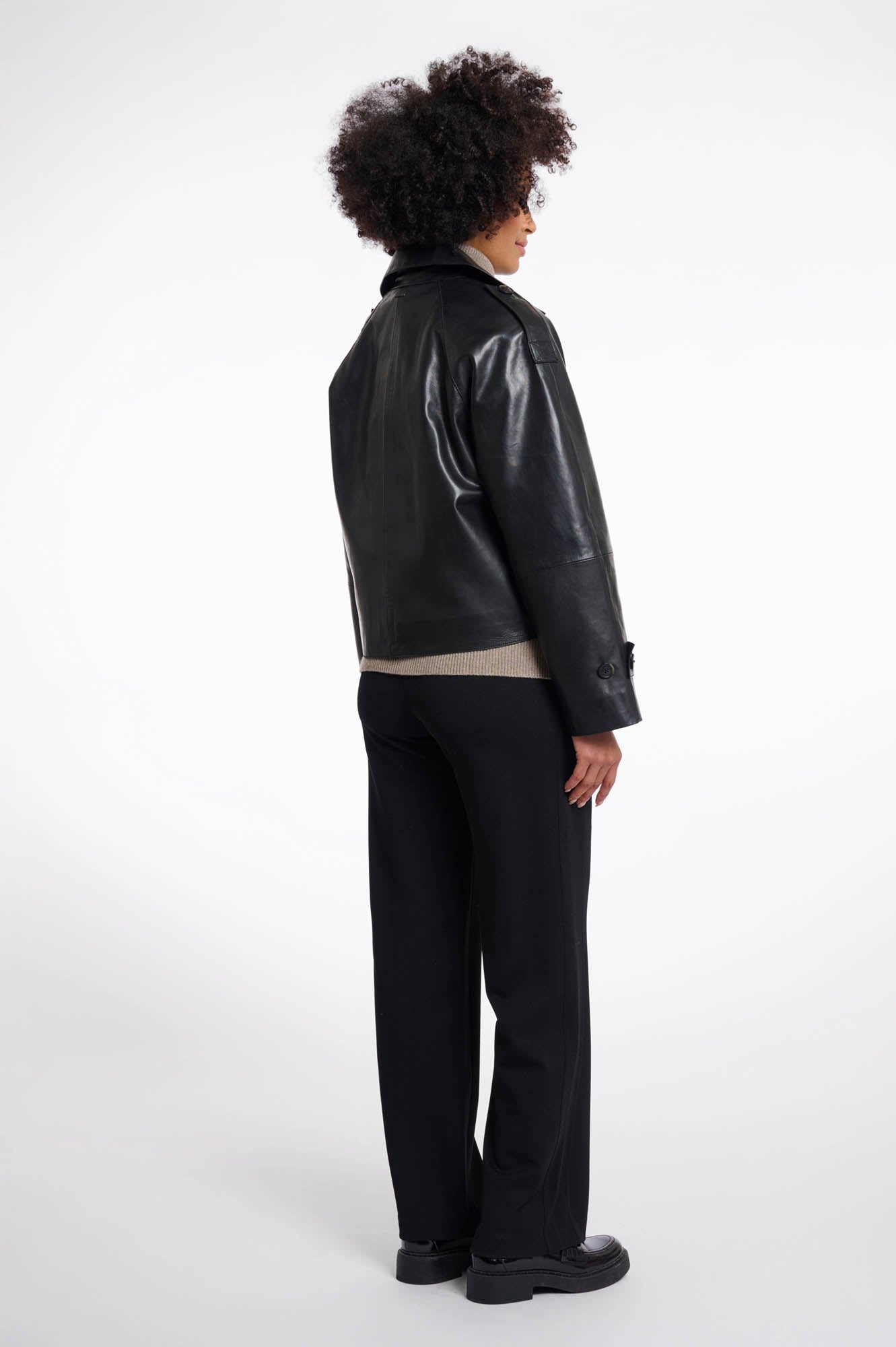 Rino & Pelle Lotte Leather Jacket Black