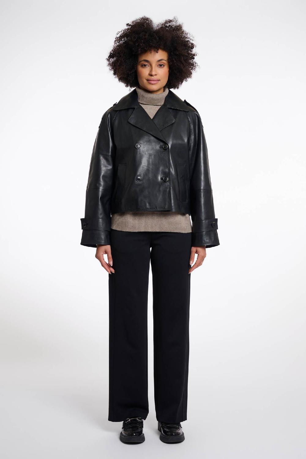 Rino & Pelle Lotte Leather Jacket Black