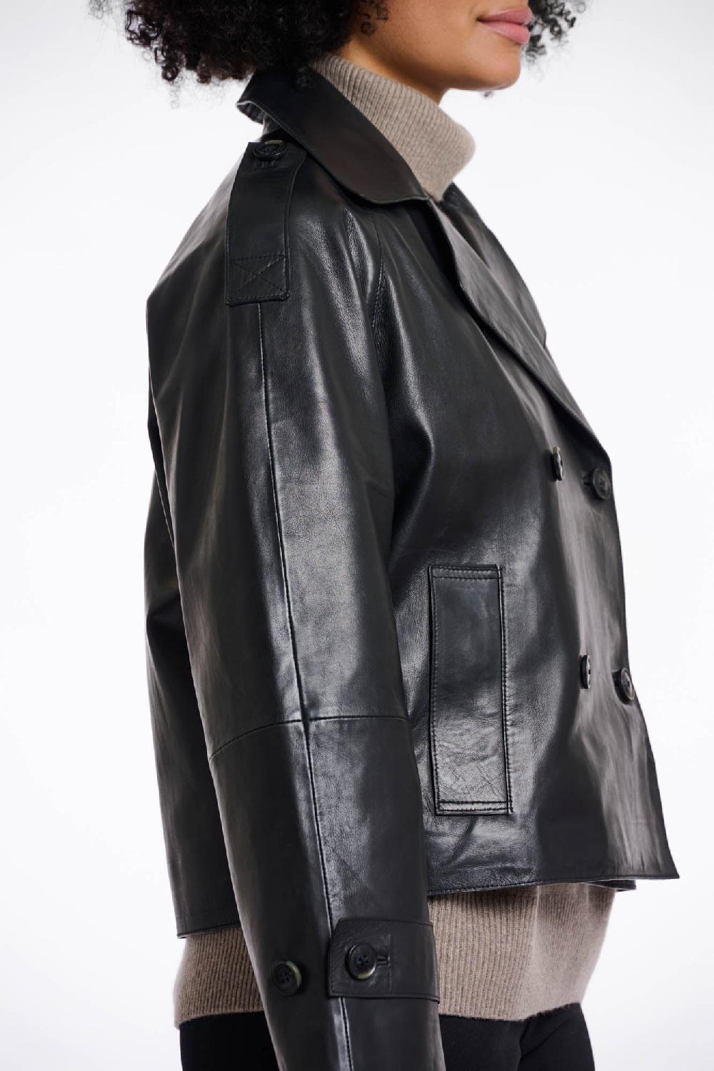 Rino & Pelle Lotte Leather Jacket Black