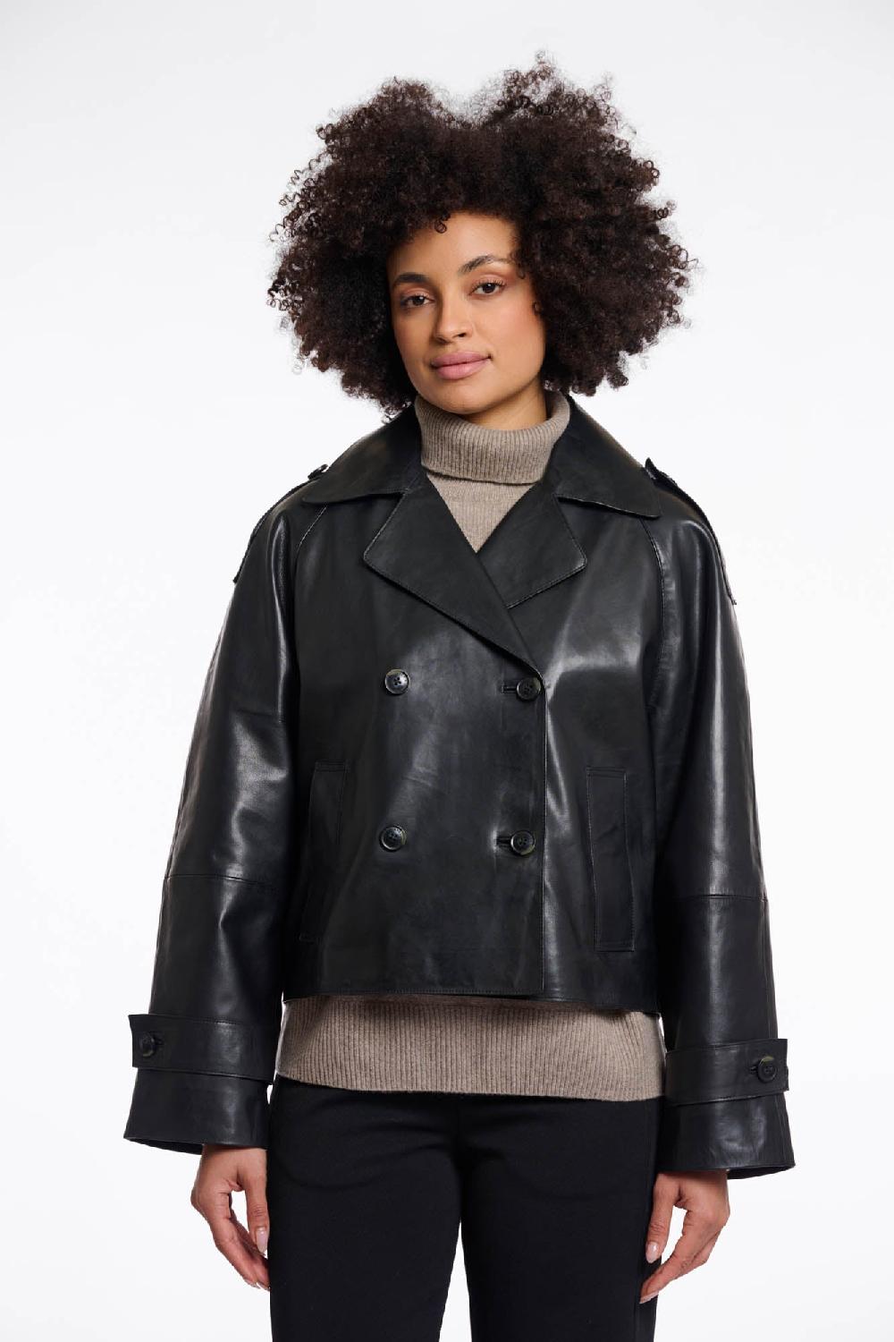 rino & pelle Lotte leather jacket Black