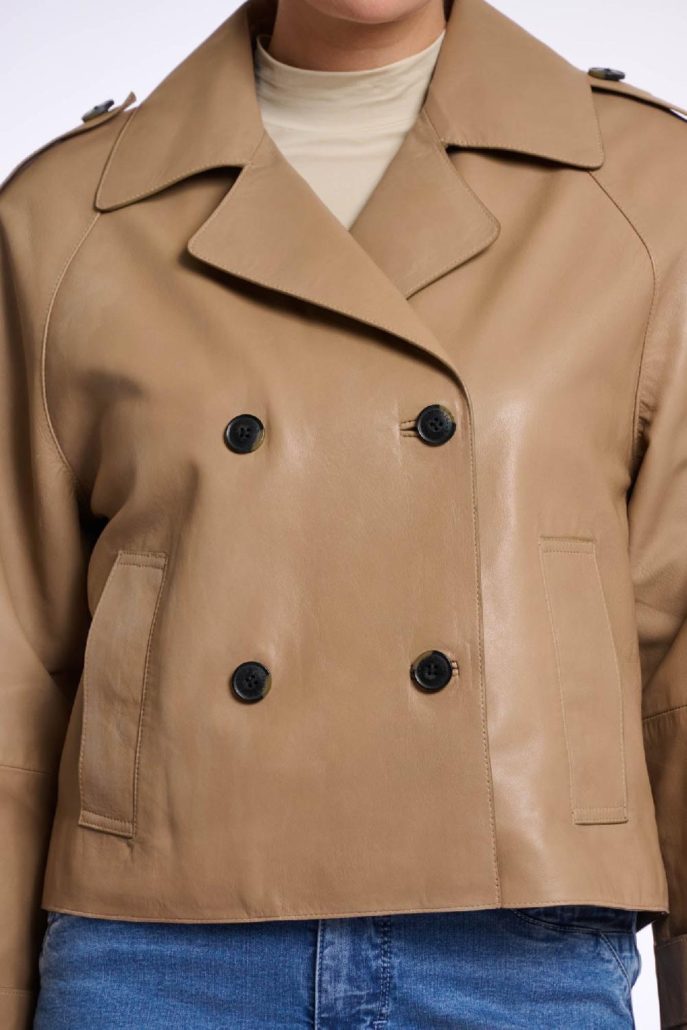 Rino & Pelle Lotte Leather Jacket Brew