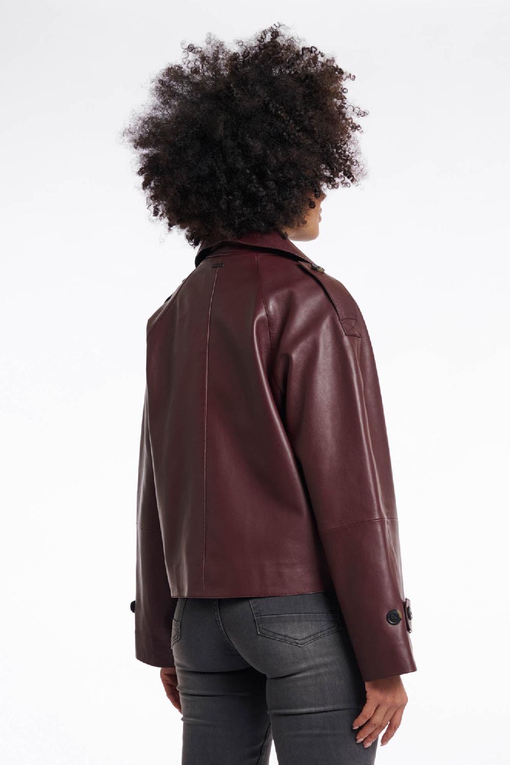 Rino & Pelle Lotte Leather Jacket Chocolate Bean