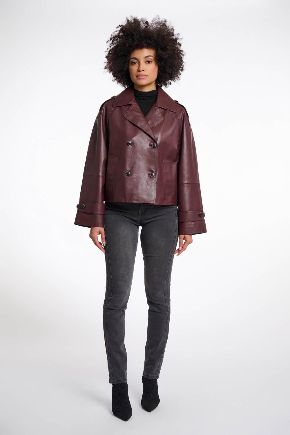 Rino & Pelle Lotte Leather Jacket Chocolate Bean