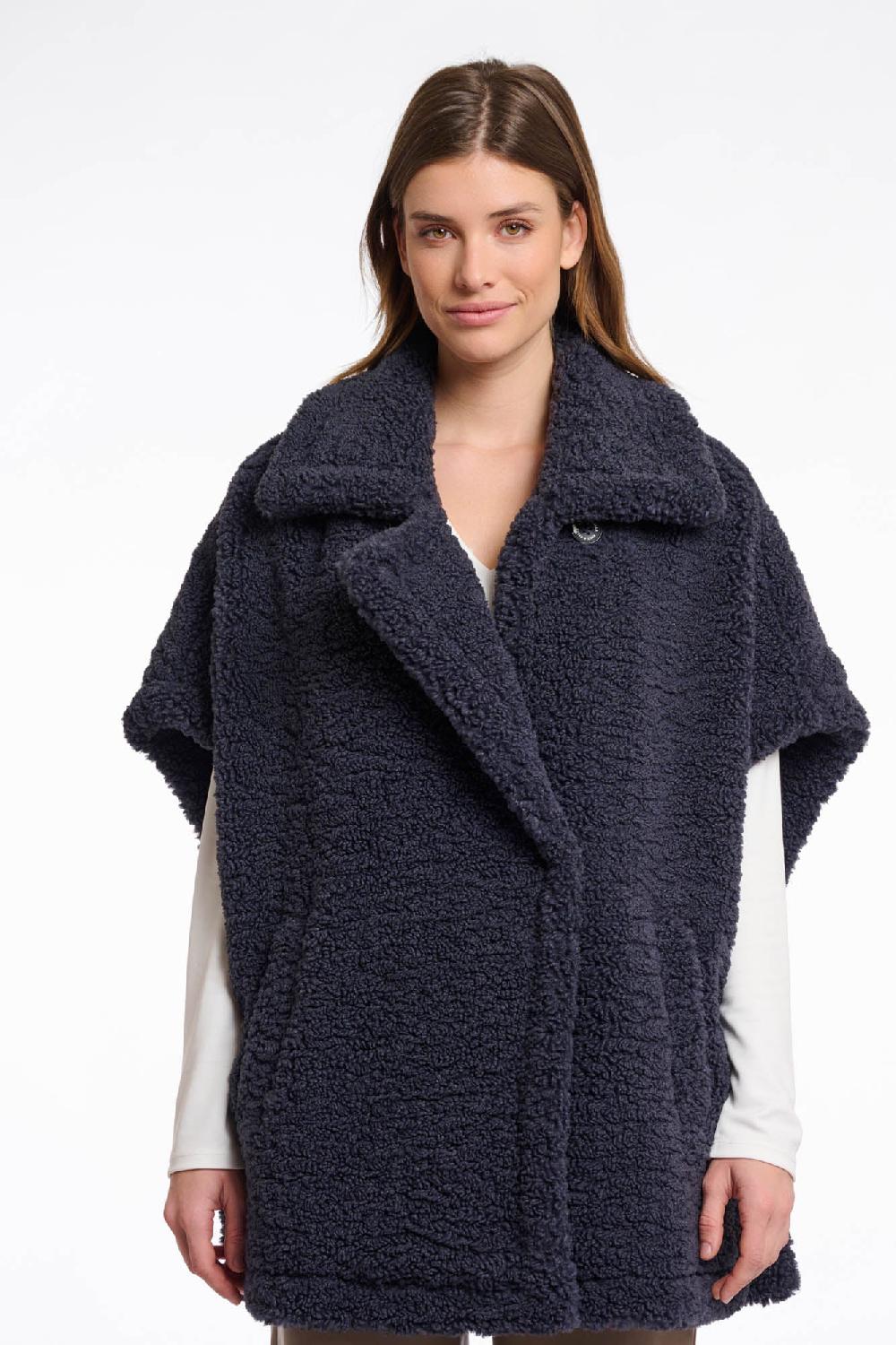 rino & pelle Luca cape Night grey