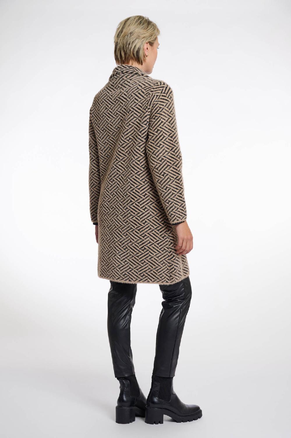 Rino & Pelle Madina Cardigan Sand Graphic