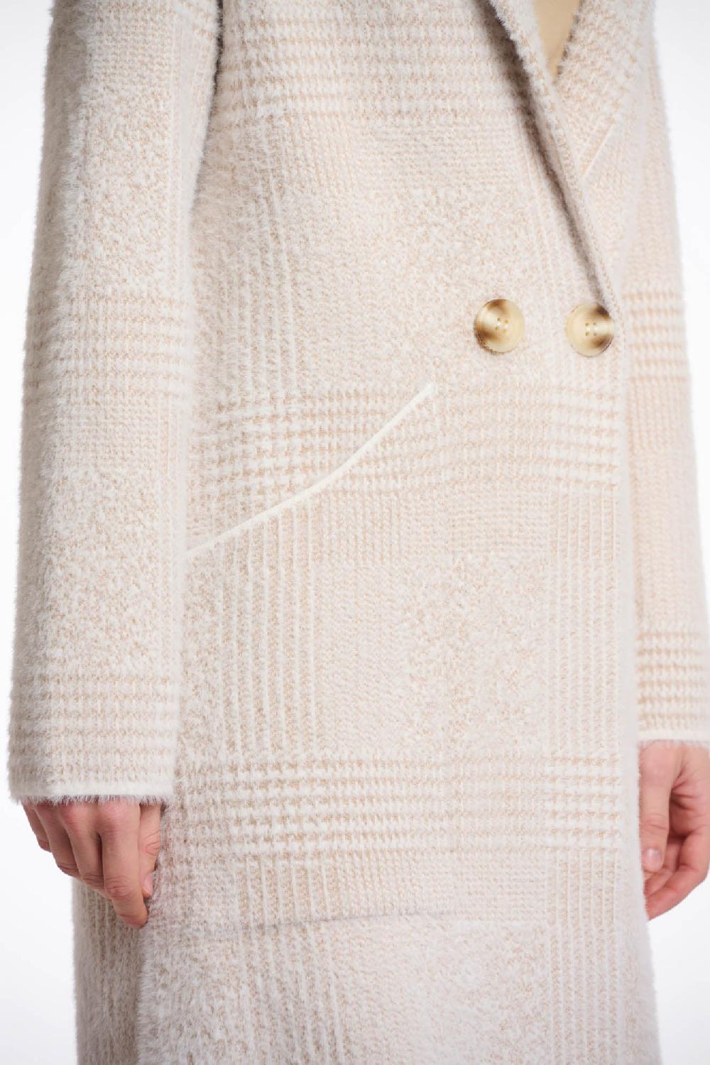 Rino & Pelle Madina Cardigan Stone Check