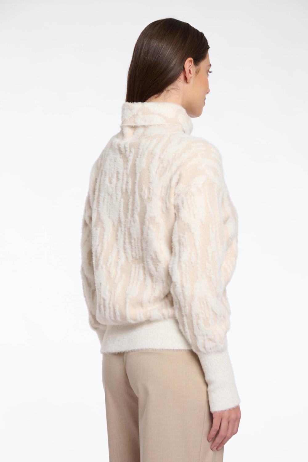 Rino & Pelle Naura Sweater Birch Snow Zebra