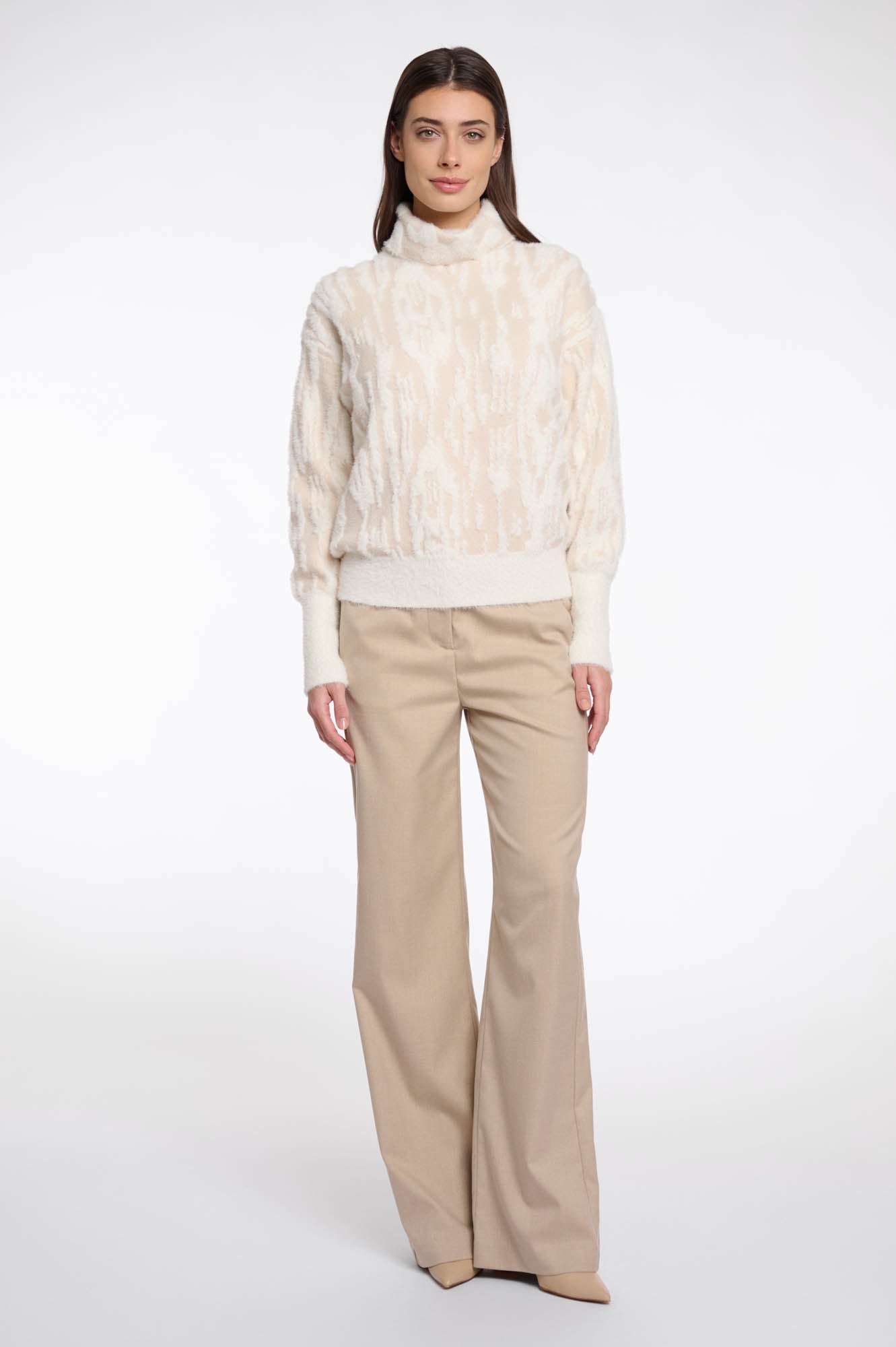 Rino & Pelle Naura Sweater Birch Snow Zebra