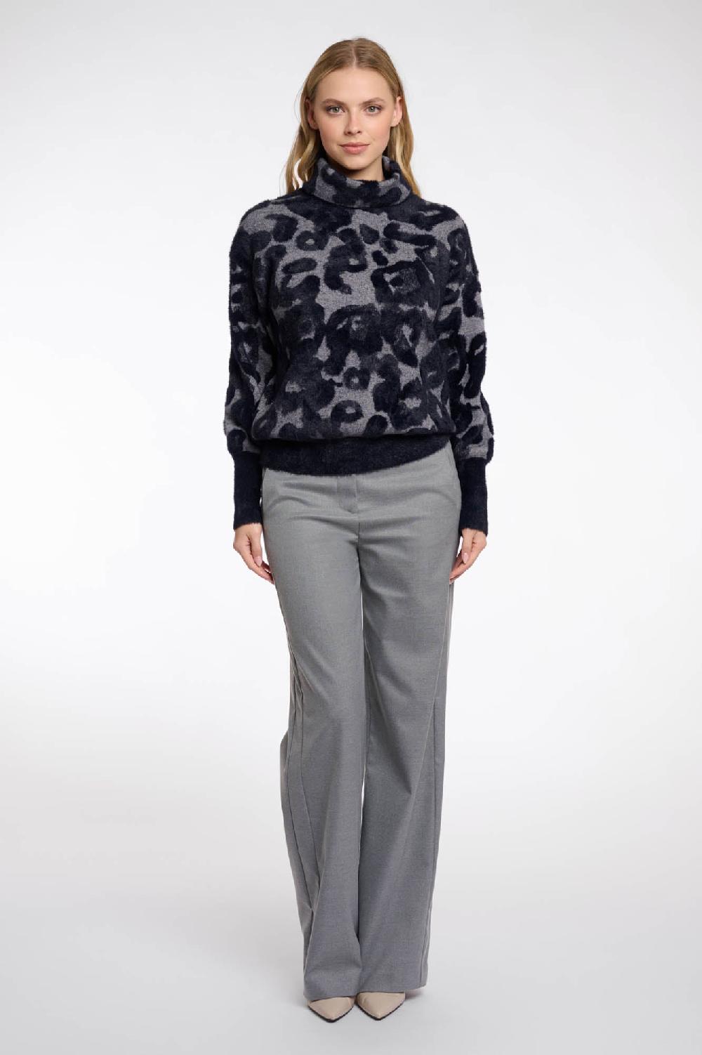 Rino & Pelle Naura Sweater Grey Black Leo