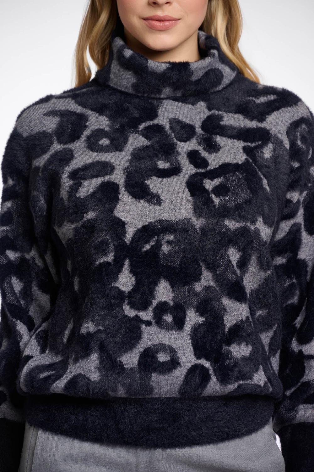 Rino & Pelle Naura Sweater Grey Black Leo