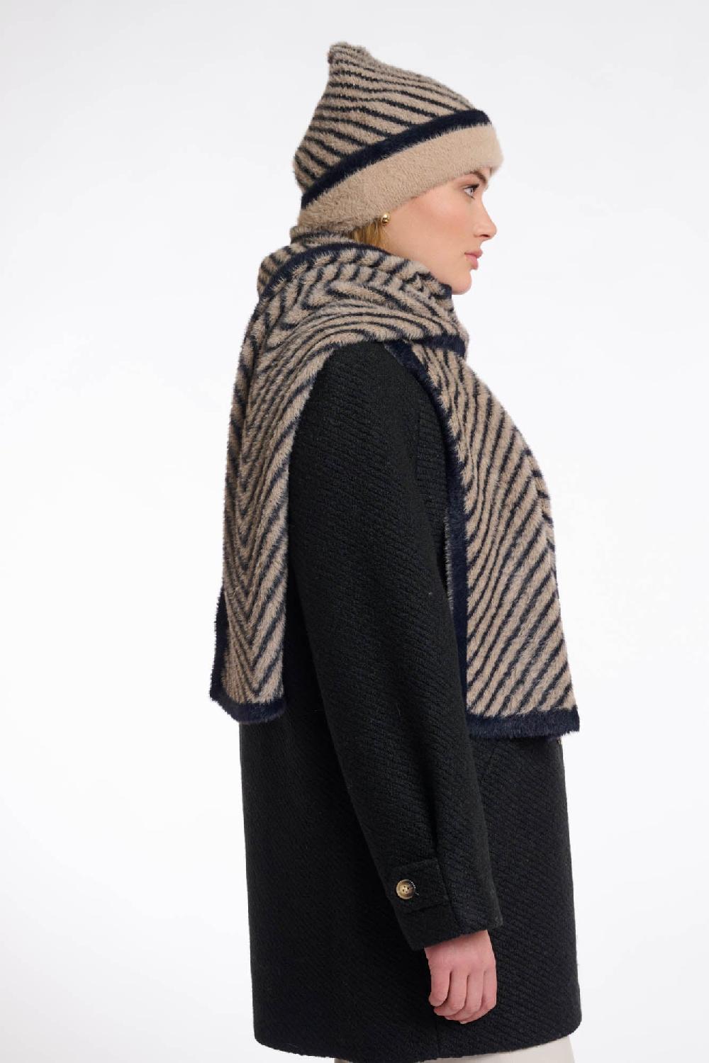 Rino & Pelle Neeltje Scarf Oat Black