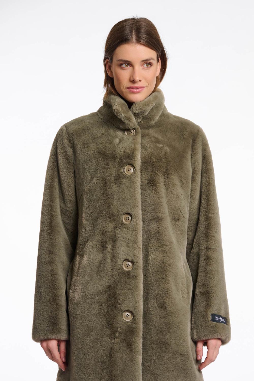 Rino & Pelle Nonna Coat Green Ash