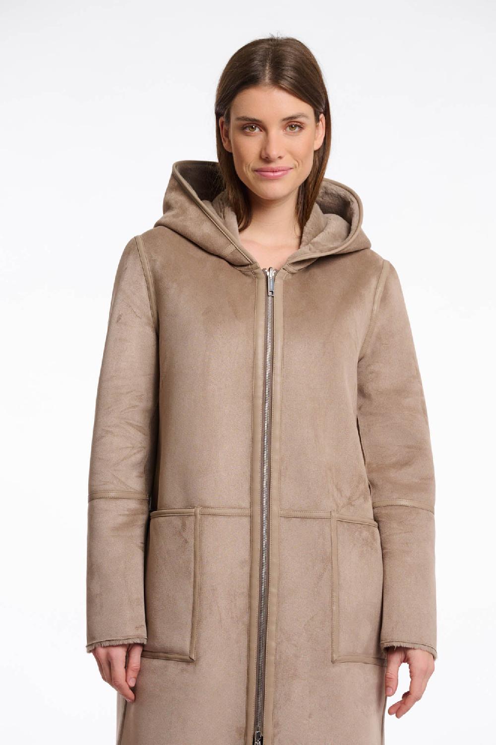Rino & Pelle Ova Reversible Coat Toffee