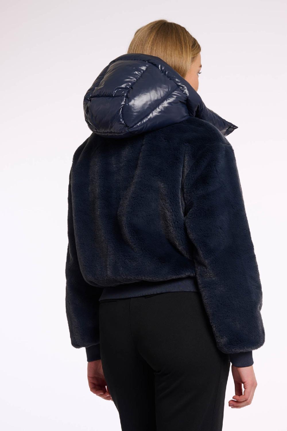 Rino & Pelle Pia Faux-fur Jacket Night Grey