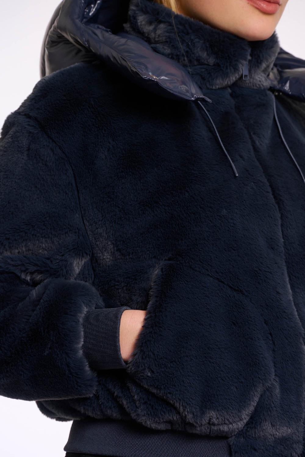 Rino & Pelle Pia Faux-fur Jacket Night Grey