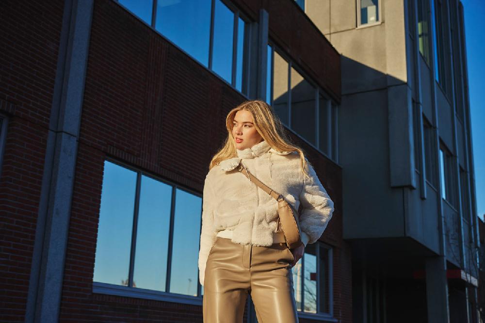 Rino & Pelle Pia Faux-fur Jacket Snow White