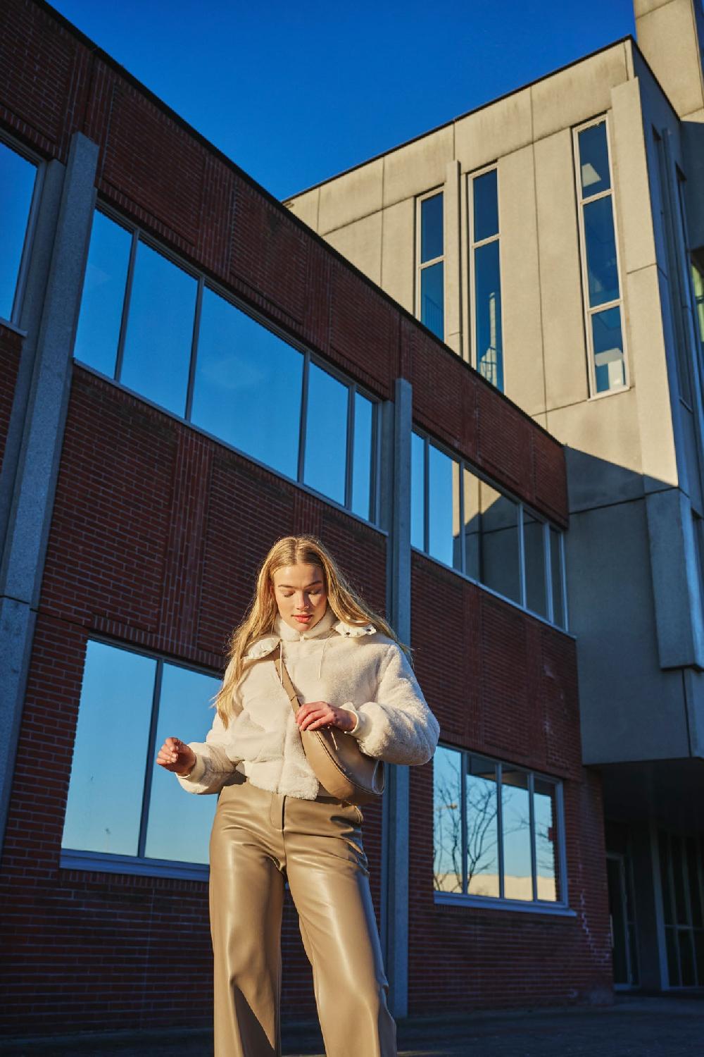 rino & pelle Pia faux-fur jacket Snow white