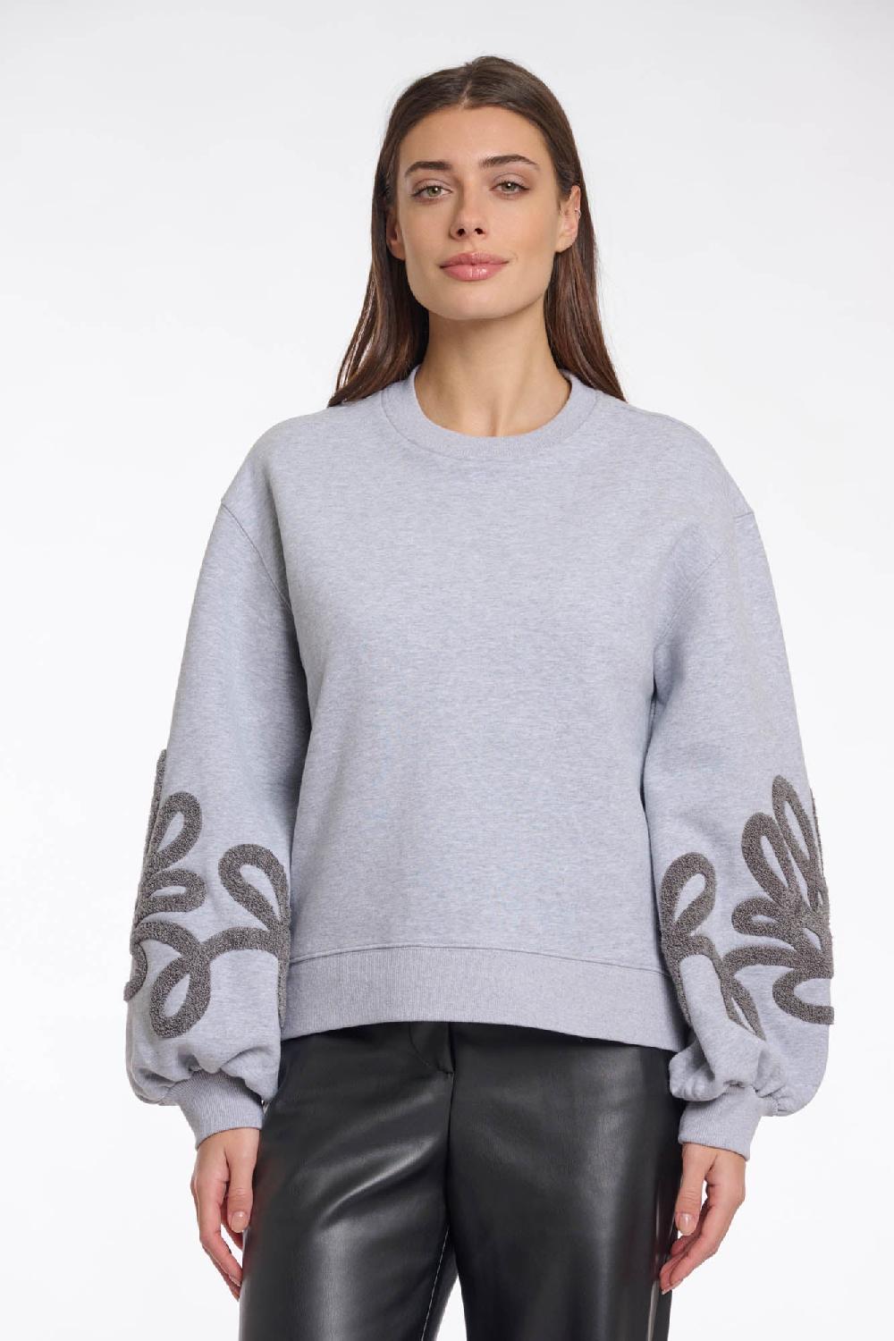rino & pelle Quincy sweater Grey melange