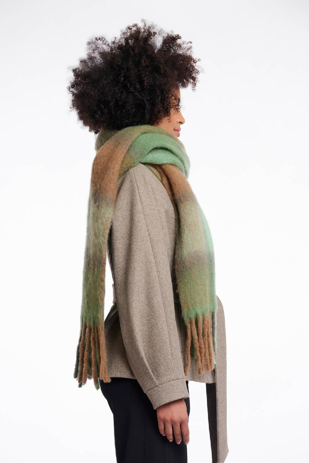 Rino & Pelle Rita Checked Scarf Forest Mix