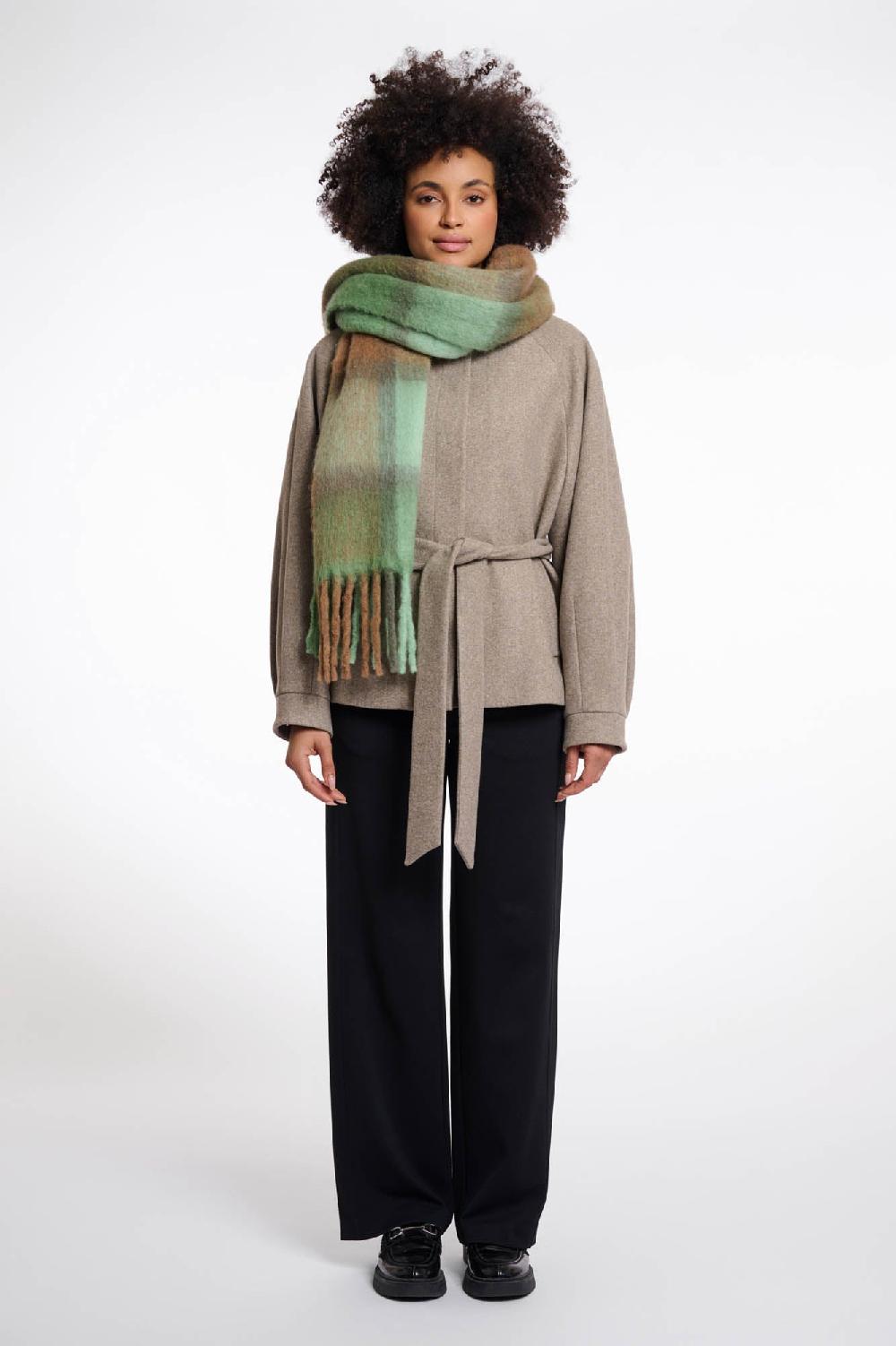 Rino & Pelle Rita Checked Scarf Forest Mix