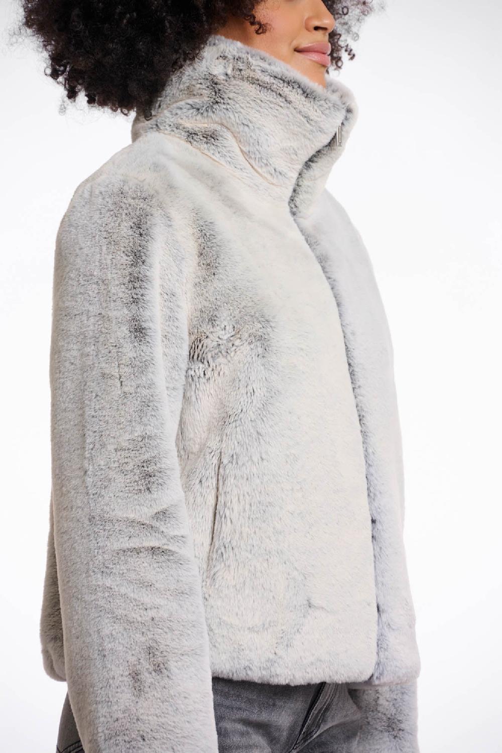 Rino & Pelle Sallie Faux Fur Jacket Natural Degrade