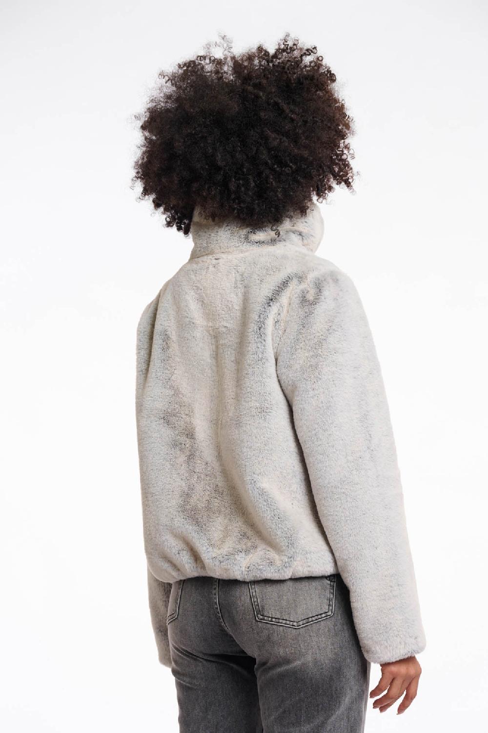 Rino & Pelle Sallie Faux Fur Jacket Natural Degrade