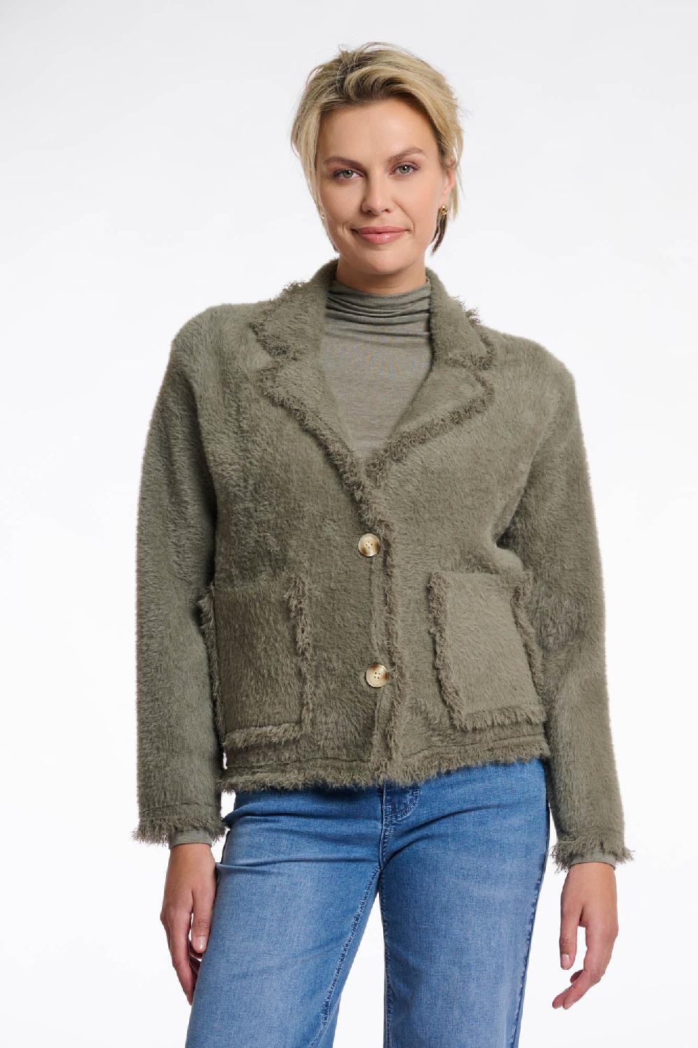 rino & pelle Sena cardigan Ash green