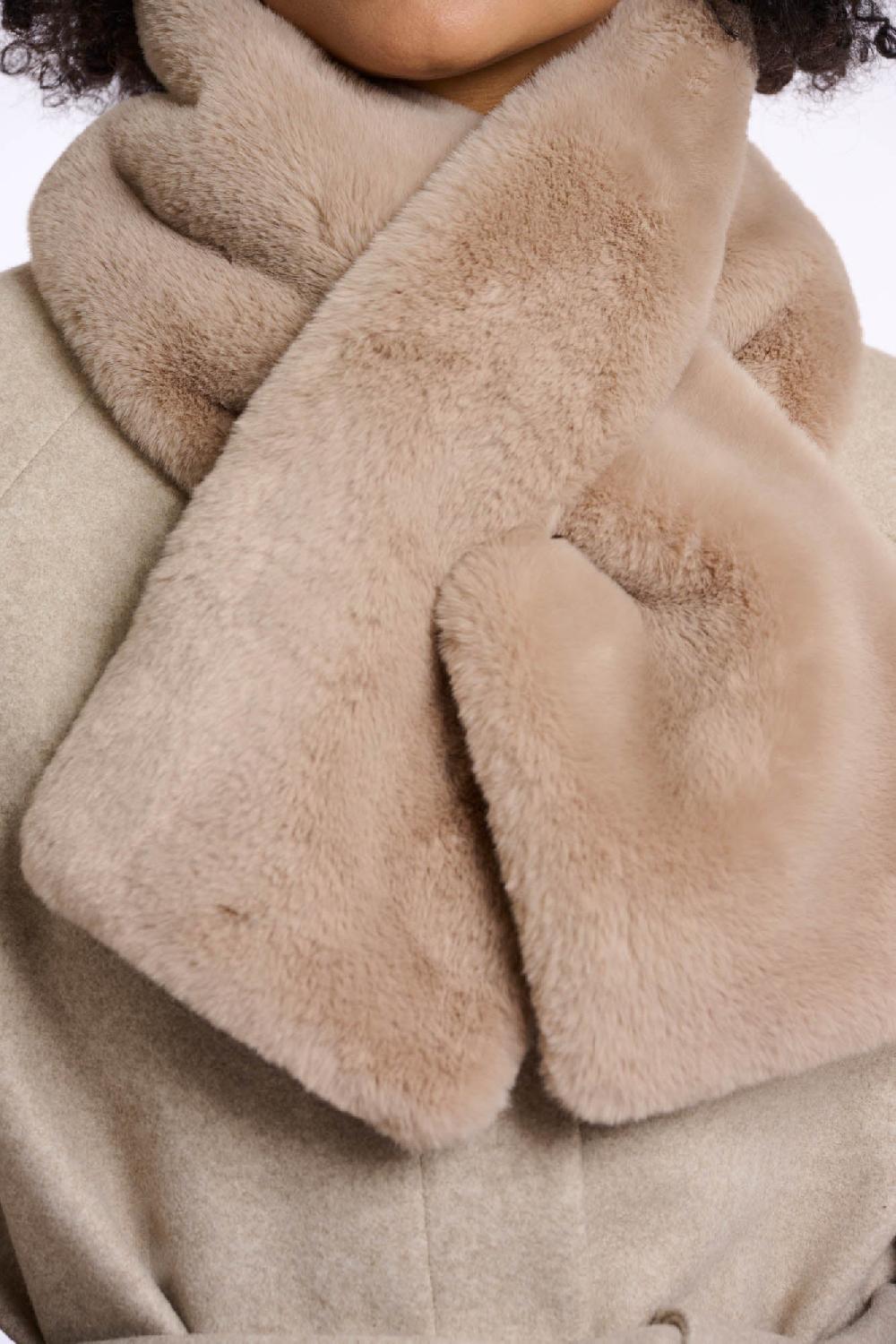 Rino & Pelle Stip Scarf Oat