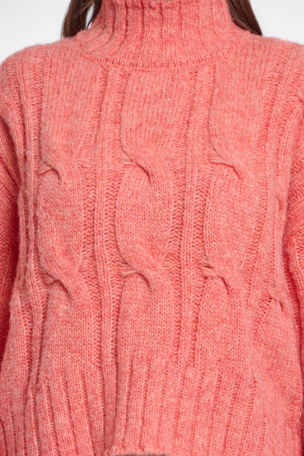 Rino & Pelle Taffie Sweater Bright Coral Melange