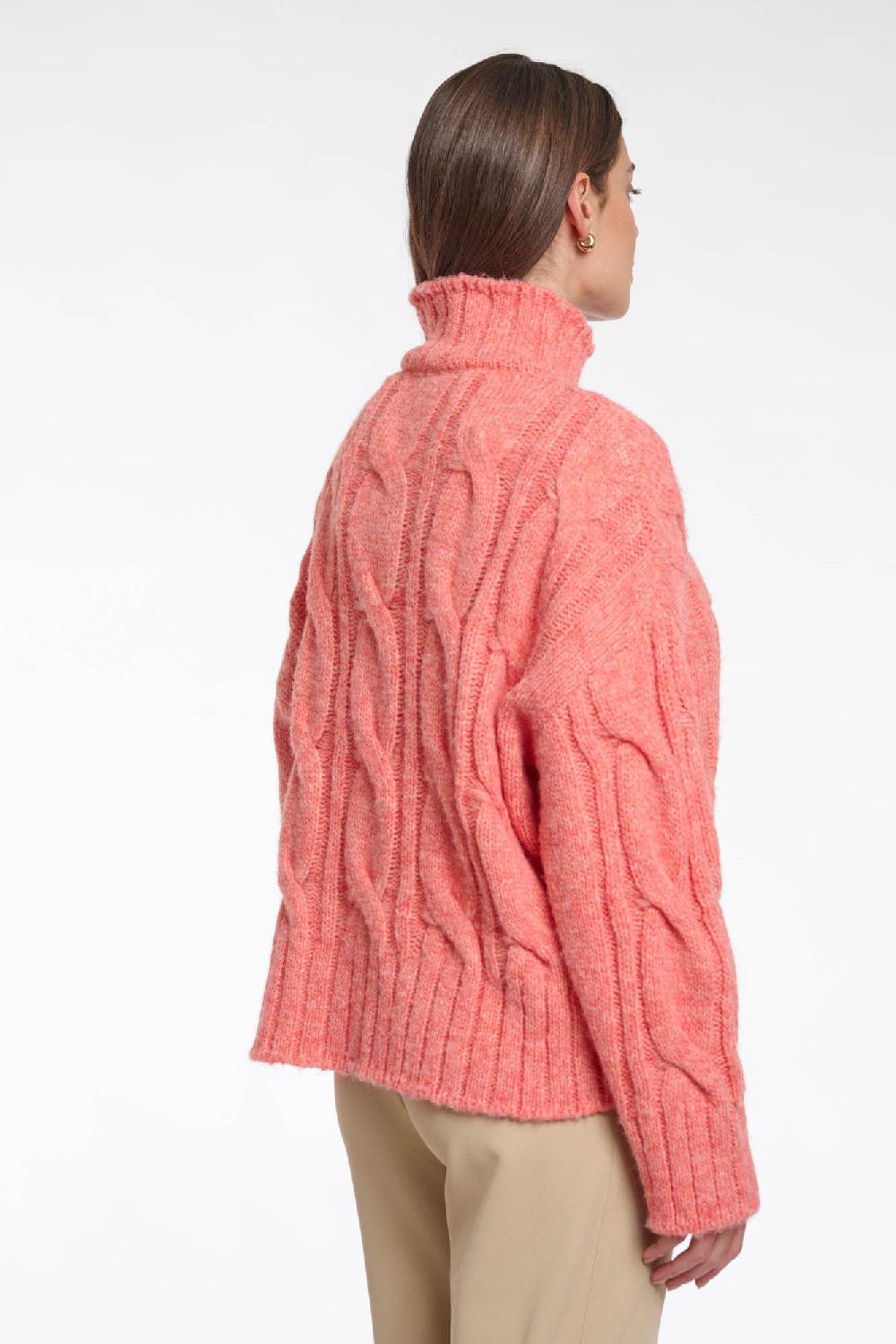 Rino & Pelle Taffie Sweater Bright Coral Melange