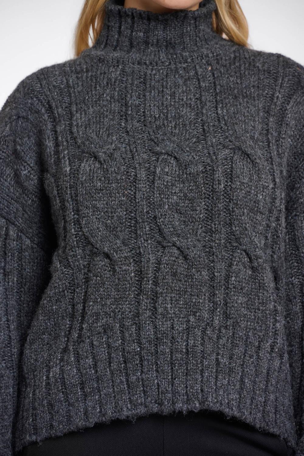 Rino & Pelle Taffie Sweater Dark Grey Melange