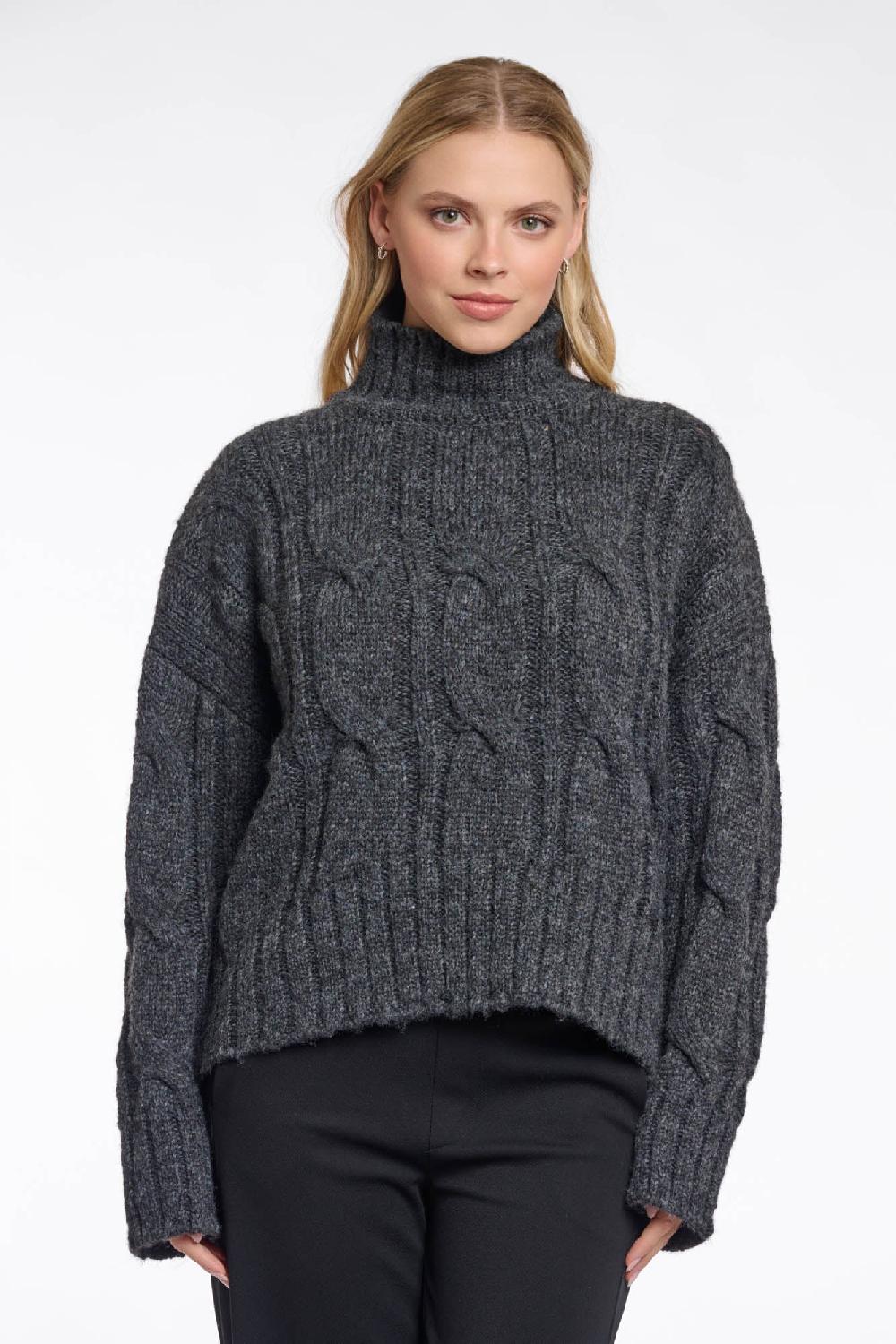 rino & pelle Taffie sweater Dark grey melange