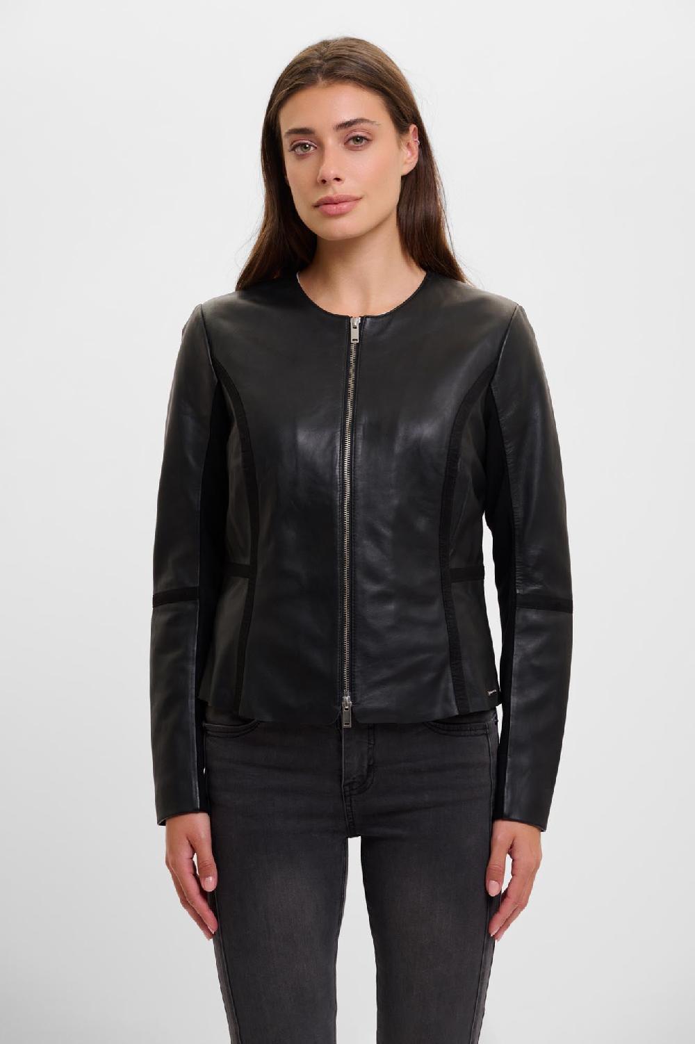 rino & pelle Torri leather jacket Black