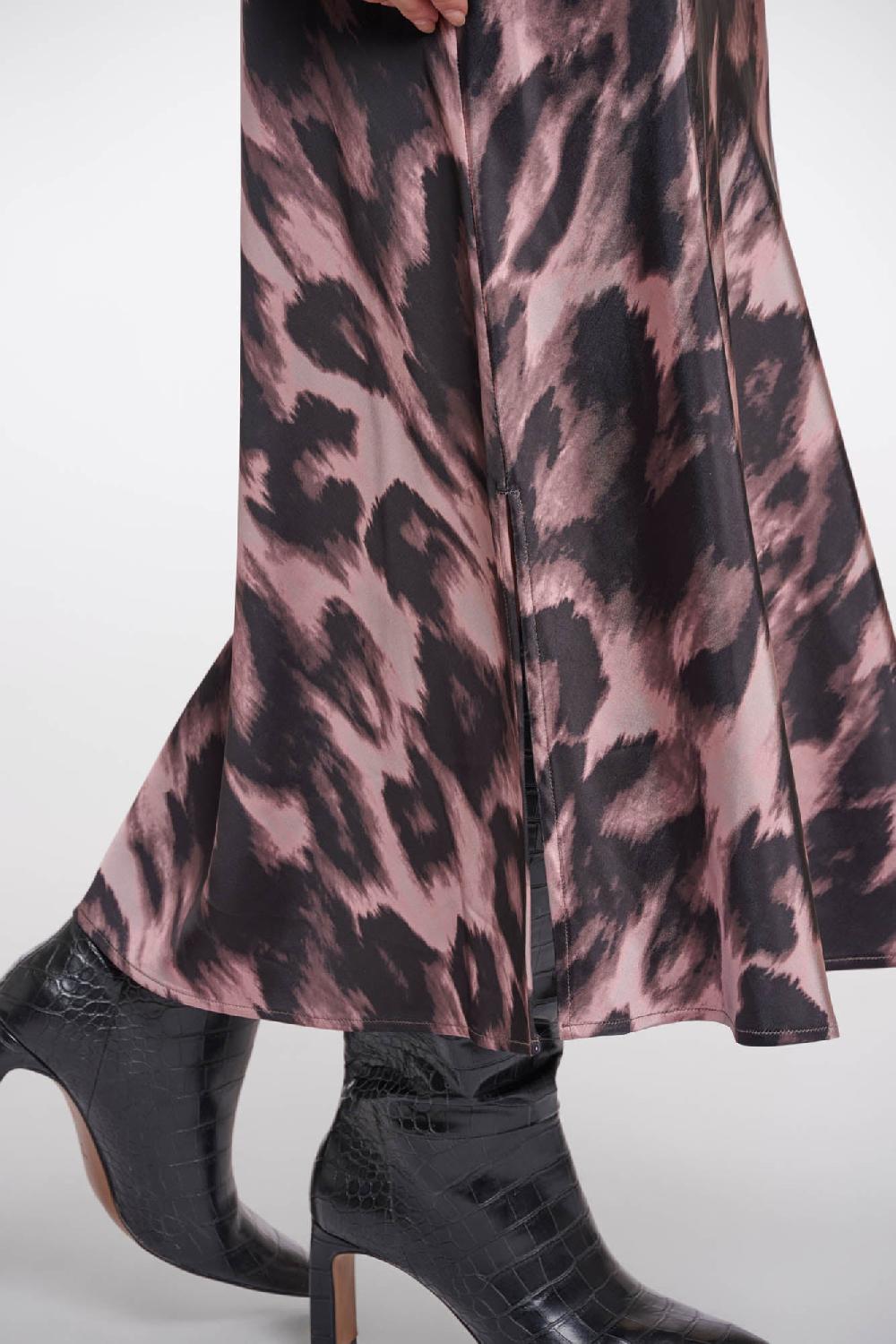 Rino & Pelle Vera Skirt Blurry Leopard