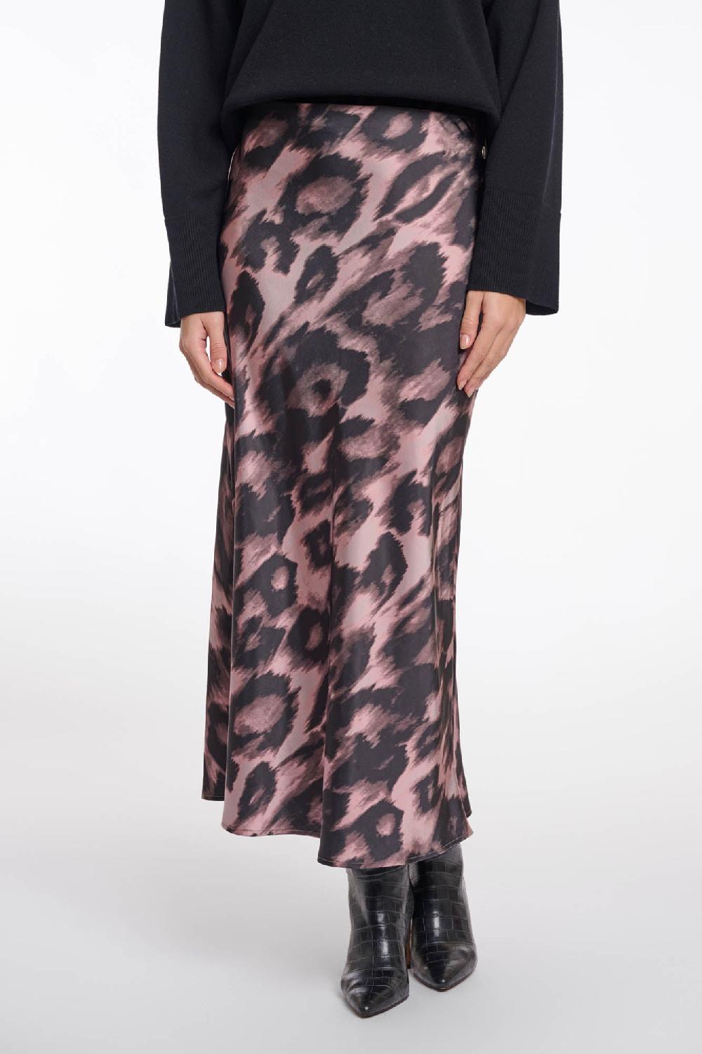 rino & pelle Vera skirt Blurry leopard